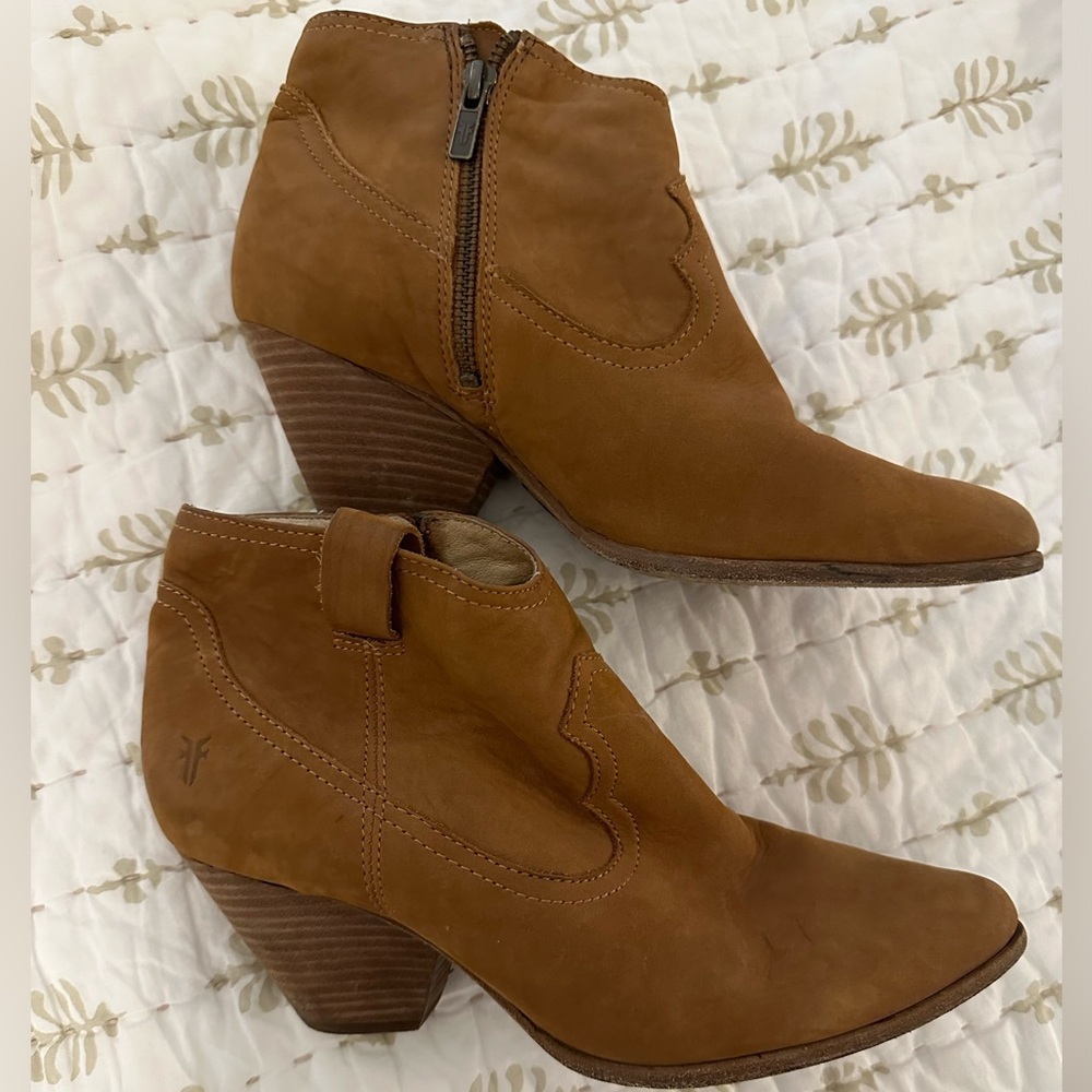 Frye suede booties